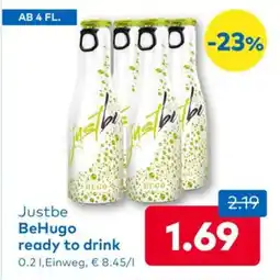 T&G Justbe behugo ready to drink Angebot
