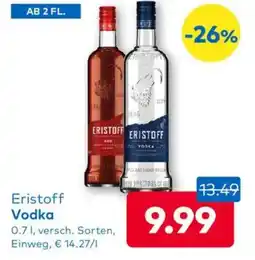 T&G Eristoff Vodka Angebot