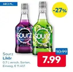 T&G Sourz likör Angebot