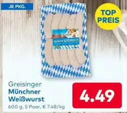 T&G Greisinger münchner weißwurst Angebot
