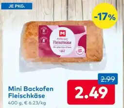 T&G Mini backofen fleischkäse Angebot