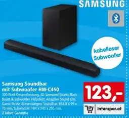 Interspar Samsung soundbar mit subwoofer hw-c450 Angebot