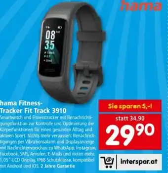 Interspar Hama fitness- tracker fit track 3910 Angebot