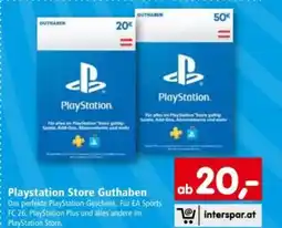 Interspar Playstation store guthaben Angebot