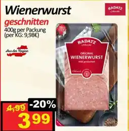 Wurstico Wienerwurst geschnitten Angebot