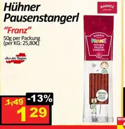 Wurstico Hühner pausenstangerl Angebot