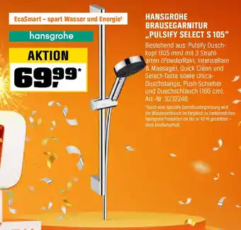 OBI Hansgrohe brausegarnitur pulsify select s 105 Angebot