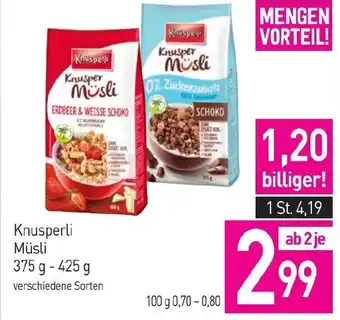 Sutterlüty Knusperli Müsli Angebot
