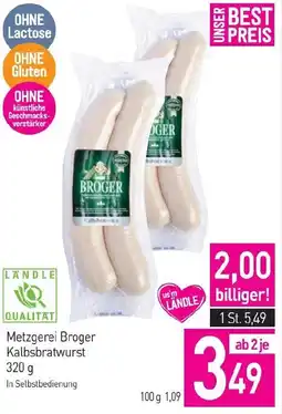 Sutterlüty Metzgerei Broger Kalbsbratwurst Angebot