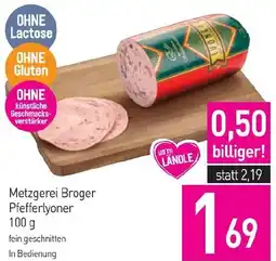 Sutterlüty Metzgerei Broger Pfefferlyoner Angebot
