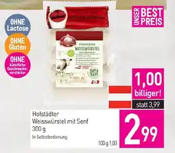 Sutterlüty Hofstädter Weisswürstel mit Senf Angebot
