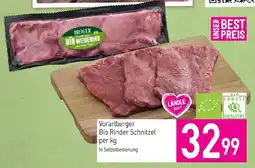 Sutterlüty Vorarlberger Bio Rinder Schnitzel Angebot