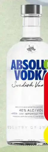 Spar Absolut Vodka Angebot