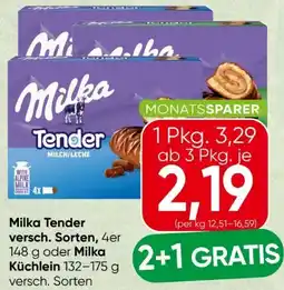 Spar Milka Tender Milch Angebot
