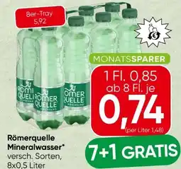 Spar Römerquelle Mineralwasser Angebot