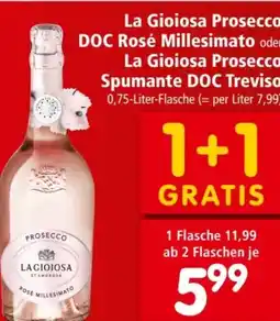 Interspar La Gioiosa Prosecco Rosé Millesimato Angebot