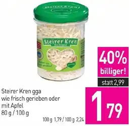Sutterlüty Steirer Kren gga wie frisch gerieben oder mit Apfel Angebot