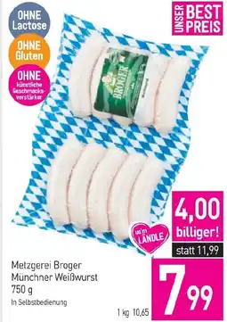 Sutterlüty Metzgerei Broger Münchner Weißwurst Angebot