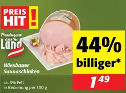 Nah&Frisch Wiesbauer Saunaschinken Angebot