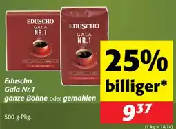 Nah&Frisch Eduscho Gala Nr.1 ganze Bohne Angebot