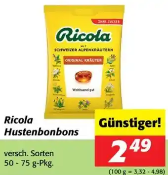 Nah&Frisch Ricola Hustenbonbons Angebot