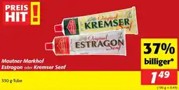 Nah&Frisch Mautner Markhof Estragon oder Kremser Senf Angebot
