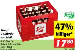 Nah&Frisch Stiegl Goldbräu oder Hell Angebot