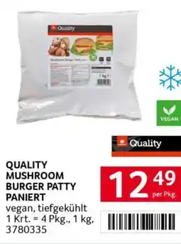 Transgourmet Quality mushroom burger patty paniert Angebot