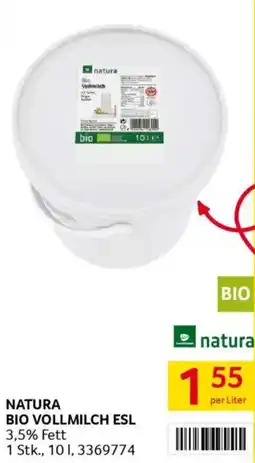 Transgourmet Natura bio vollmilch esl Angebot
