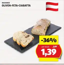 Hofer Back Box Oliven-Feta-Ciabatta Angebot