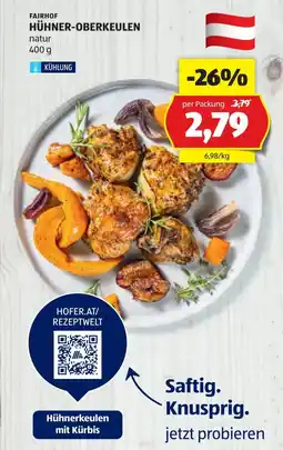 Hofer Fairhof hühner oberkeulen Angebot