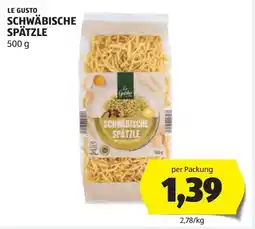 Hofer Le gusto schwäbische spätzle Angebot