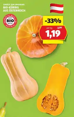 Hofer Zurück zum ursprung bio-kürbis aus österreich Angebot