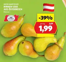 Hofer Hofer marktplatz birnen lose aus österreich Angebot