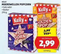 Hofer Kelly's Mikrowellen Popcorn Angebot