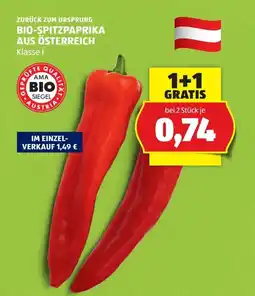 Hofer Zurück zum Ursprung Bio-Spitzpaprika Angebot