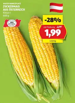 Hofer Hofer marktplatz zuckermais aus österreich Angebot