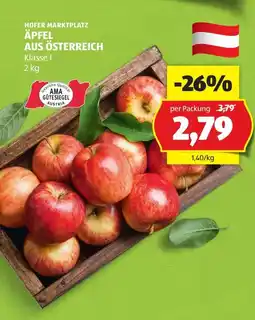 Hofer Hofer Marktplatz Äpfel Angebot