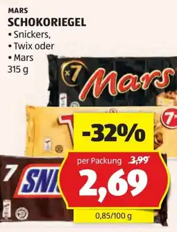 Hofer Mars Schokoriegel Angebot