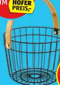 Hofer Home Creation Metallkorb Angebot