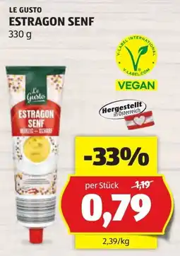 Hofer Le Gusto Estragon Senf Angebot