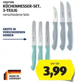 Hofer Crofton küchenmesser set 3 teilig Angebot