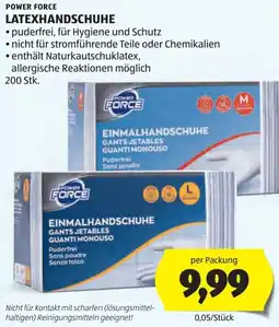 Hofer Power force latexhandschuhe Angebot