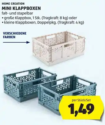 Hofer Home creation mini klappboxen Angebot