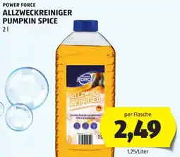 Hofer Power force allzweckreiniger pumpkin spice Angebot