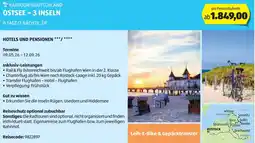 Hofer Radtour deutschland ostsee 3 inseln Angebot