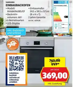 Hofer Samsung einbaubackofen Angebot