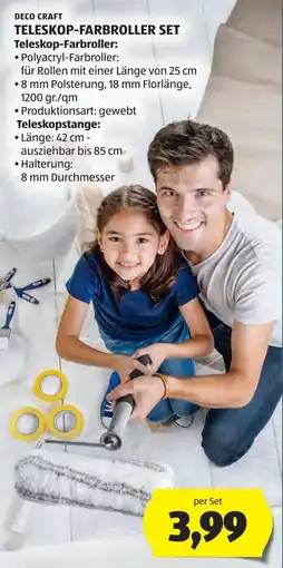 Hofer Deco craft teleskop farbroller set Angebot