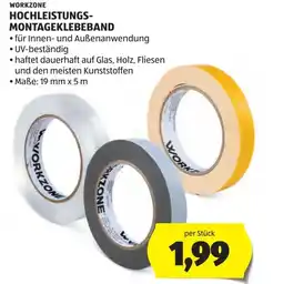 Hofer Workzone hochleistungs montageklebeband Angebot