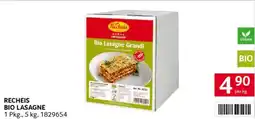 Transgourmet Recheis Bio Lasagne Angebot